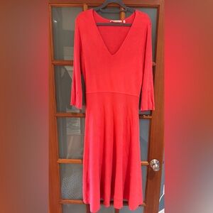 Coral Red Soft Surroundings Knit Dress